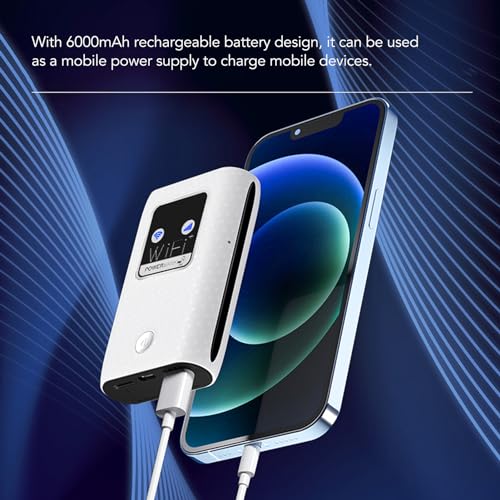 Image of Mobile Router, 4G LTE Router 300Mbps Rechargeable for Laptops for Car