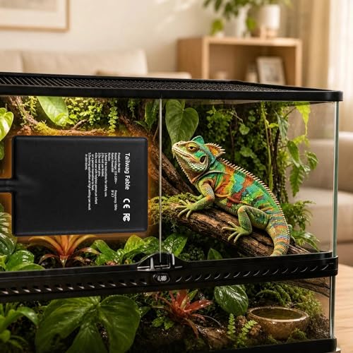 Alfombrilla térmica para reptiles 6x8 pulgadas con termostato digital miniatura 5