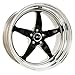 Weld Racing 71HB8080A26A 18X8.0 S71 Blk Ctr 5X4.5 2.6BS(-48mm O/S) High