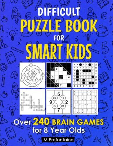 Difficult Puzzle Book For Smart Kids: Over 240 Brain Games for 8 Year Olds (Thinking Books for Kids) image 2