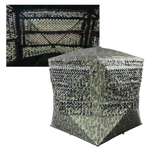 Image of Muddy Outdoors Carnage DIE Cut / 58 inchX58 inch Footprint / 75 inch Shooting Width / 69 inch Tall / 17.2 LBS /VC Grey