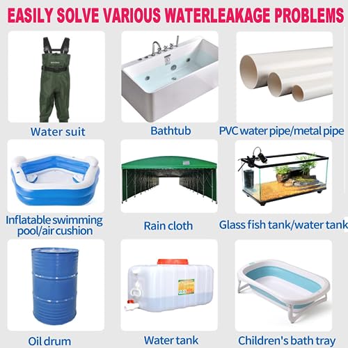 UTEFIF Neues Upgrade - Unterwasser Klebeband Pool,Pool Reparaturset,Reparatur Klebeband Pool Flicken für Wasserbett, Pool, Poolfolie, Planschbecken,Luftmatratze - blau