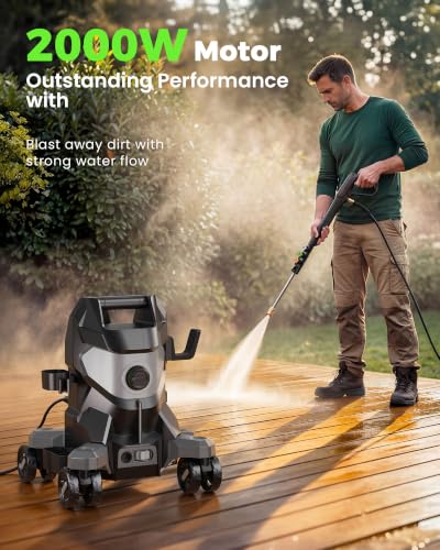 Image of Pressure Washer,2600 Max.PSI Power Washer with 35-ft GFCI Cord