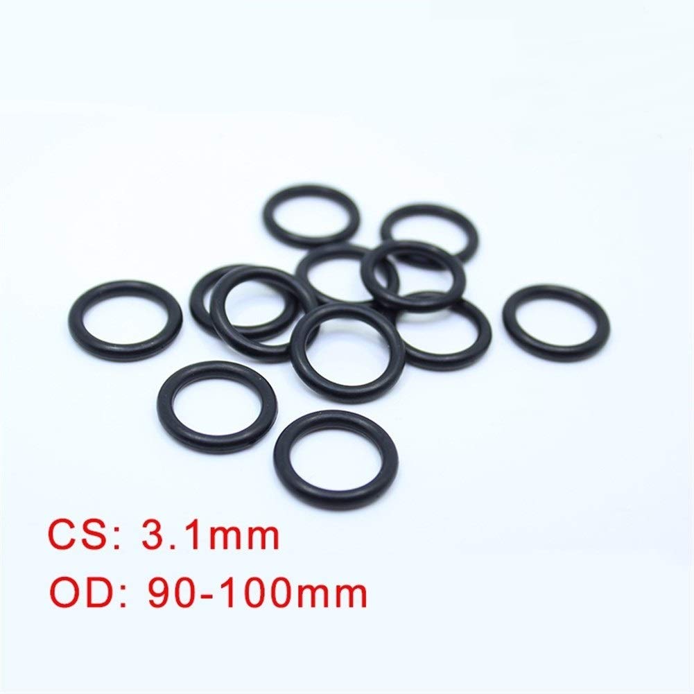 O-Ringe CS3.1mm 50pcs NBR-Kautschuk O Ring DA 90/92/95/98 / 100x3.1mm O-Ring Dichtung Nitril Dichtungsdicke 3,1 mm O-Ring JIYAMI'EN EL (Size : OD95x3.1mm)