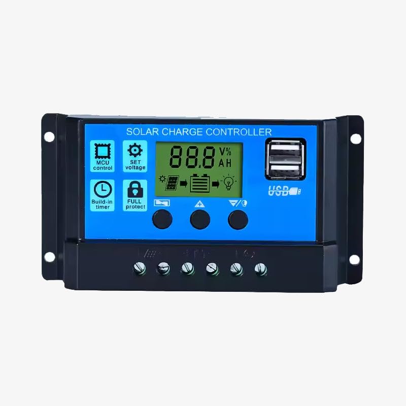 30A Smart Solar Charge Controller with Timer and USB Mobile Charger Socket-image-21