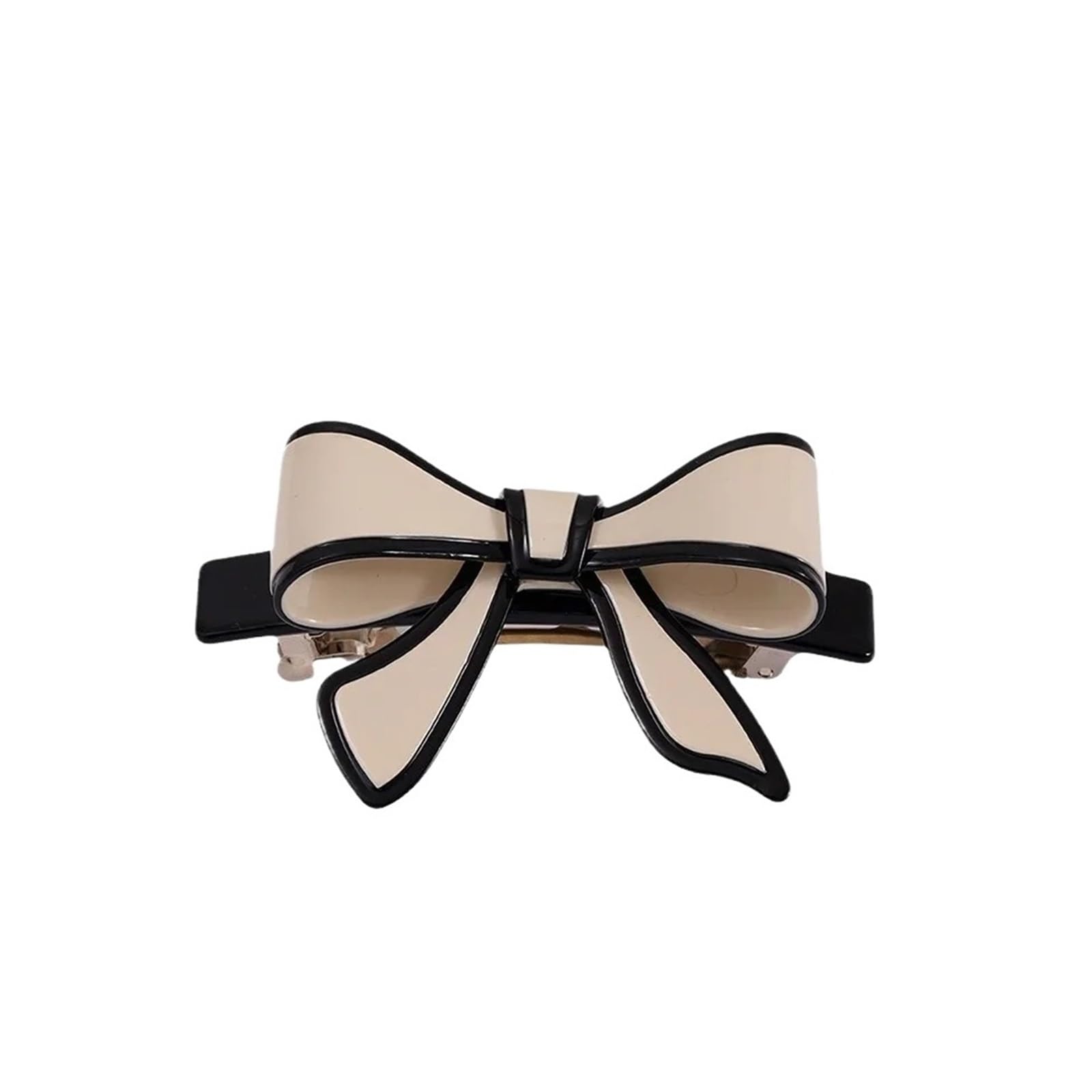 Accessori versatili for morsetti for fermagli for capelli con nodo a farfalla for impugnature([Beige 8CM spring clip]])