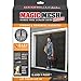 Magic Mesh Garage Door Screen, Black | Magnetic Closure, Breezy Net, Mosquito & Bug Screen for Standard 2 Door Garage, Kid & Pet Friendly | Size 109