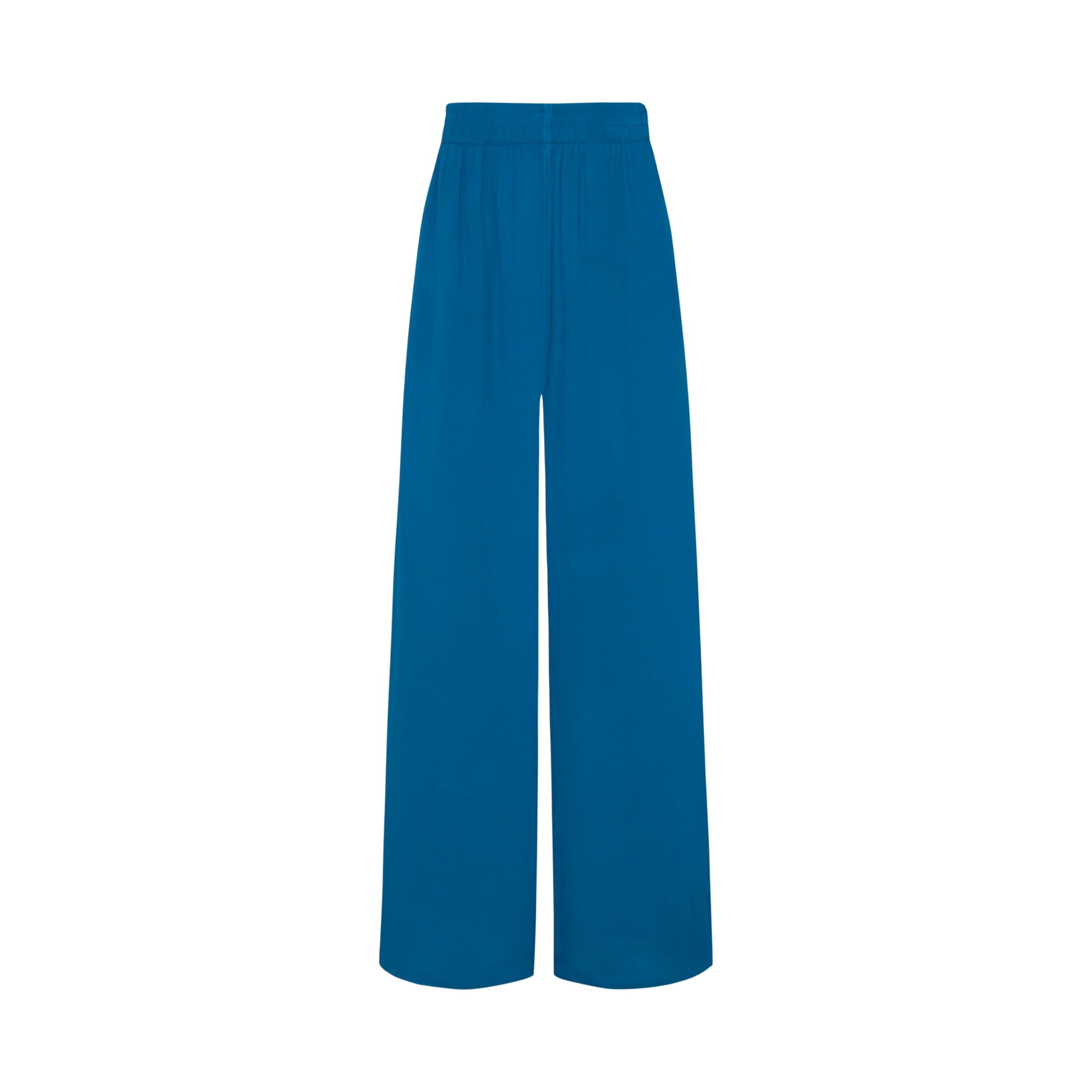 Vilebrequin, Pantaloni Donna A Gamba Ampia in Viscosa, XS, Peacock