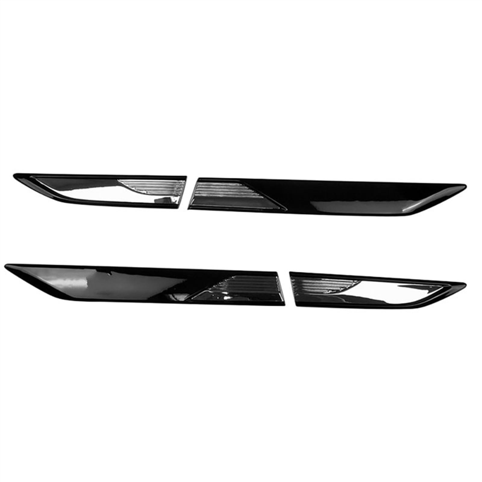 Front Spoiler Für Tiguan Für R-Linie 2021 2022 Seite Flügel Abzeichen Aufkleber Abdeckung Trim Auto Körper Dekoration Zubehör Frontspoiler-Körper-Kit