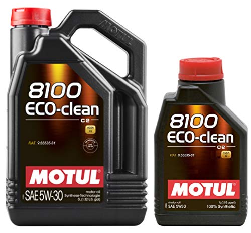 Image of Motul 8100 ECO-clean 5W30 C2 Fully Synthetic Engine Motor Oil 9.55535-S1 B712290, 6 Litres