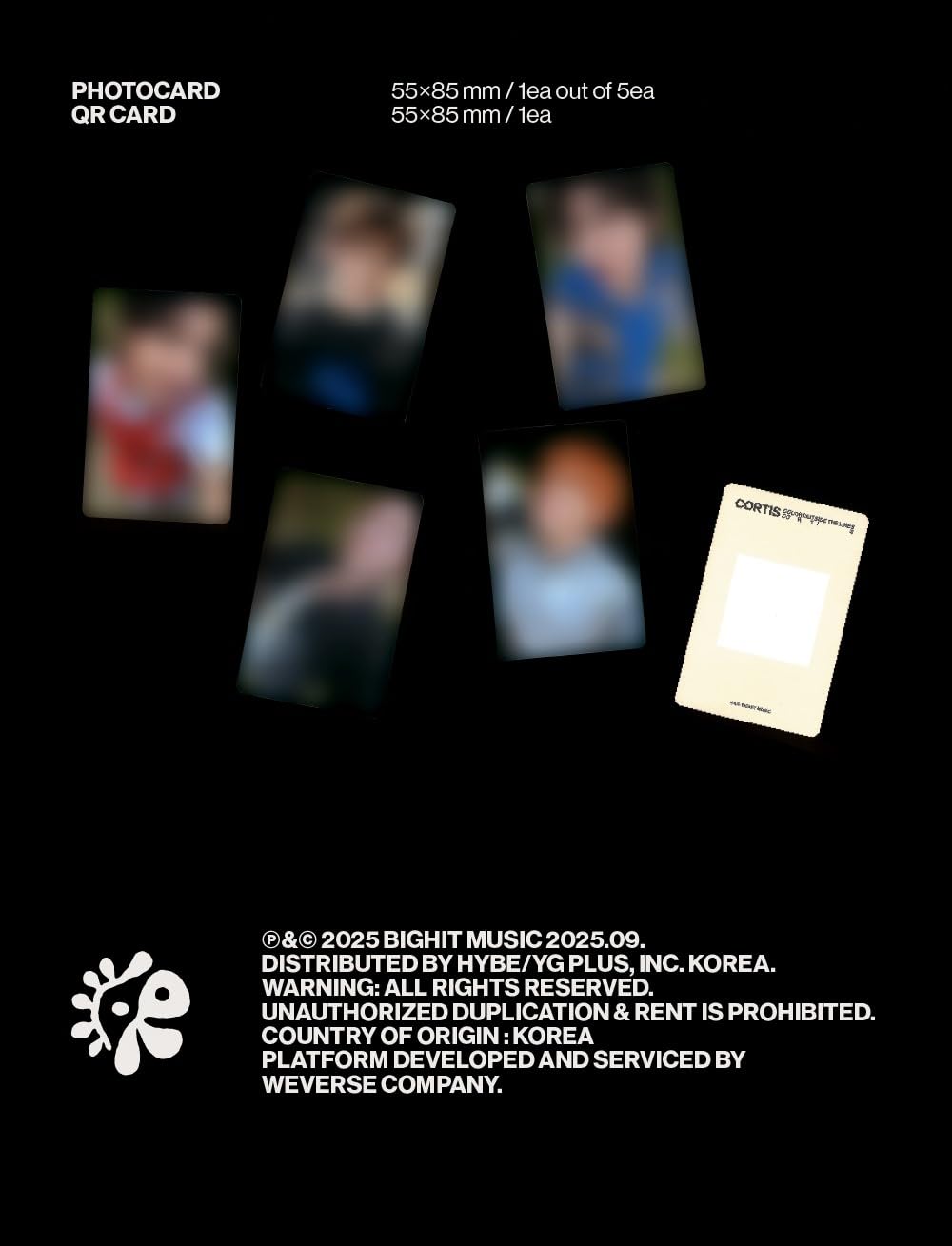 COLOR OUTSIDE THE LINES CORTIS Album [B ver. (Weverse Albums ver