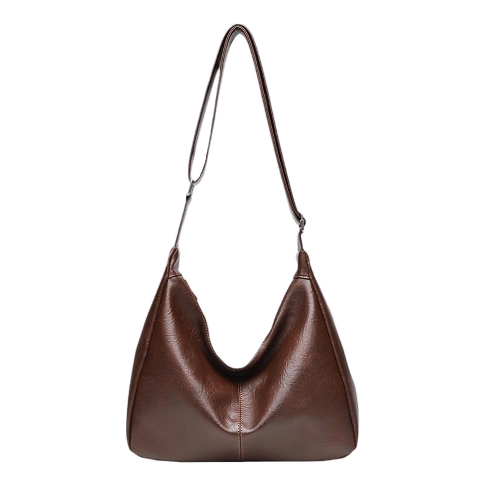 Mabecol Damen Umhängetasche aus PU Leder, Große Handtasche mit Verstellbarem Schultergurt, Hobo Shopper Tasche Damen, Elegante Schultertasche für Arbeit, Reisen, Einkaufen und Freizeit