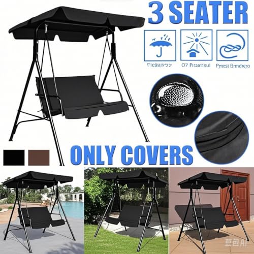 Columpio ajustable con toldo para jardín, cojines extraíbles, banco de patio al aire libre para relajación junto a la piscina, cómodo asiento columpio para tu porche y espacio de jardín