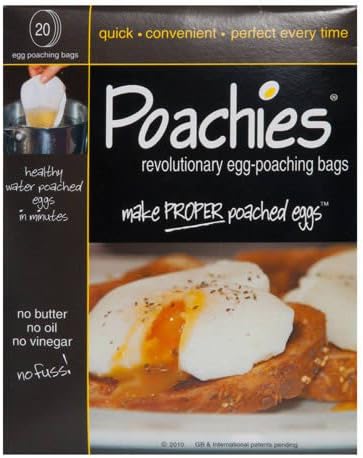 3 x Caraselle Packs of 20 Poachies Egg-Poaching Bags (60 bags in total)