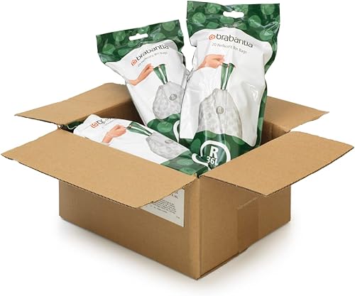 Miniatura 9 de Brabantia PerfectFit - Bolsas de basura (tamaño R9.5 galones) de plástico grueso con asas de cordón (120 bolsas)