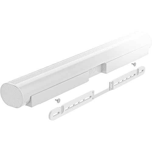 WALI Soundbar Wall Mount, Designed for Sonos Arc and SONOS ARC Ultra, Low Profile Sound Bar Mount Bracket Under TV with Hardware Kit, Easy to Install (SON003-W), White