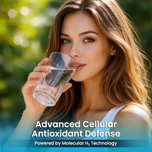 Image of Hydrogen Water Tablets 12 PPM - Molecular H₂ Tablets with Magnesium | h2 tab Lab Tested Antioxidant Support for Energy, Cellular Health, Recovery & Cognitive Function, 30 Count, Raspberry