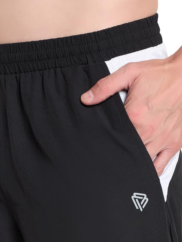 Image of John Players Colourblocked Running Shorts with Pocket