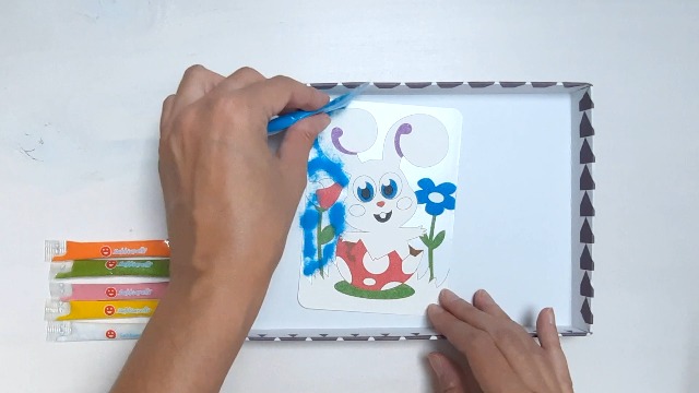 Sabbiarelli Sand-it For Fun - Box Eerste Sabbiarelli, Creatieve Sand Art Box voor Kinderen 3 : 12 Zandpennen met Gekleurd Zand en 14 Zelfklevende A5-Vellen met 23 Tekeningen - Tactiel Knutselen