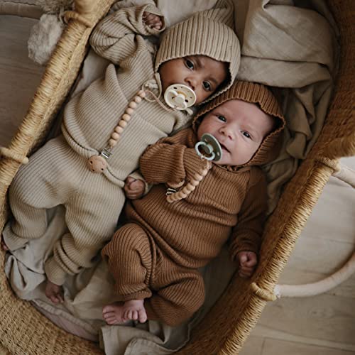 Image of mushie Muslin Baby Swaddle Blanket | 100% Organic Cotton (Pale Taupe)