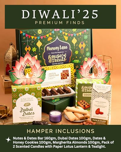Image of Hyperfoods Diwali Gifts for Family and Friends Gift Hamper Diwali Gifts for Employees Corporate Gifts for Employees Gift Hamper Box Chocolates Gift Pack Combo Dryfruit Combo Pack