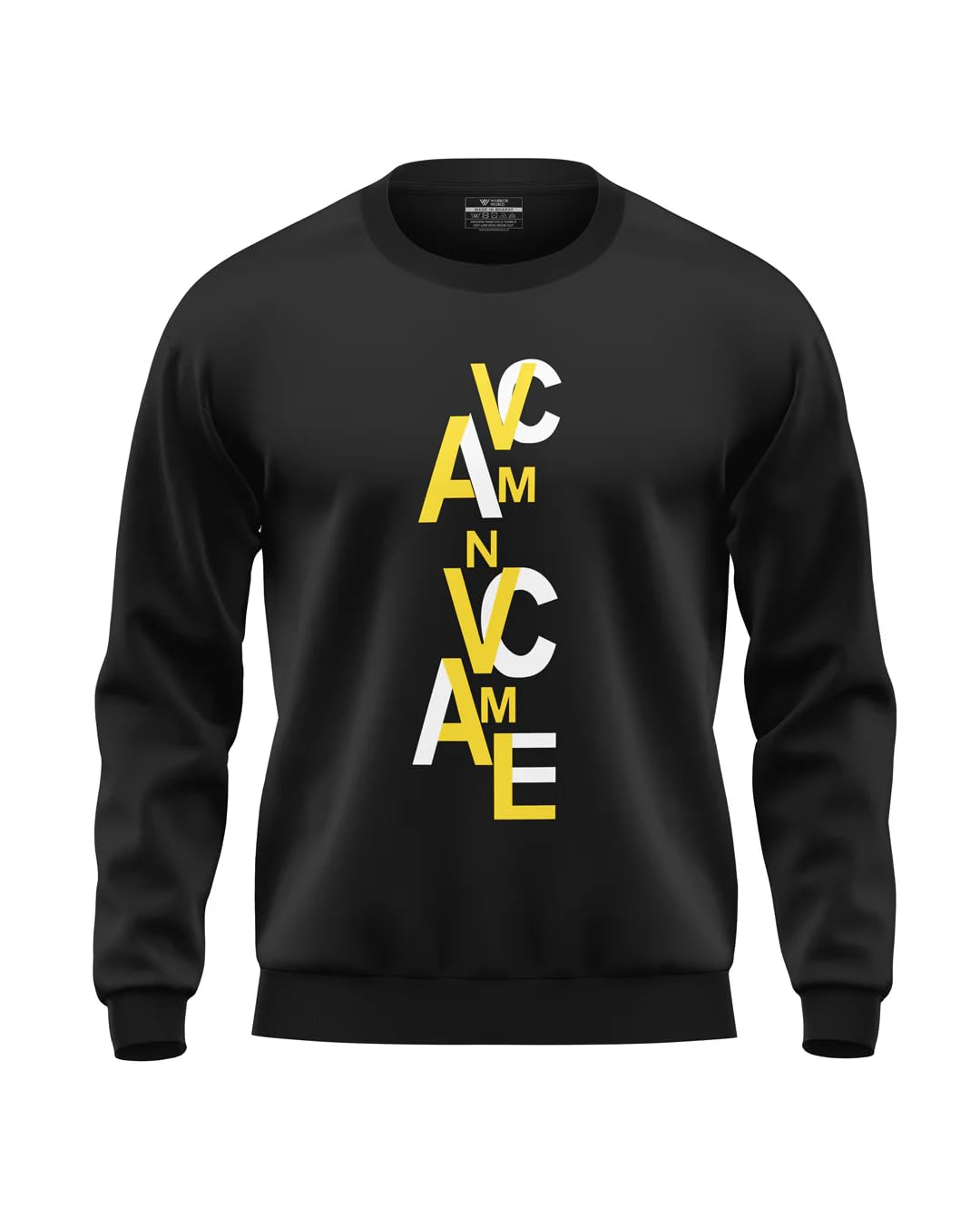 warriorworld Men's Pure Cotton Sweatshirt with Vertical Print | Stylish Winterwear | Soft Fabric | Casual Streetwear Pullover-picture-47