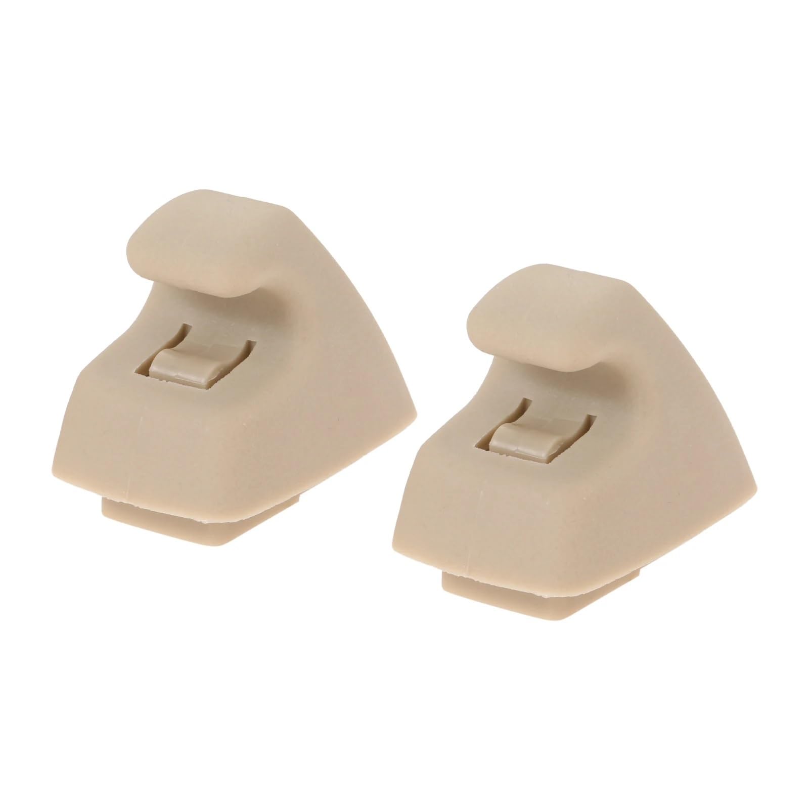 YTQMoreBNZ 2Pcs Car Sun Visor Support Clip Hook Bracket Hanger Trap Door Located Retainer Fastener For GM 95994975 Auto Interior Parts(Beige)