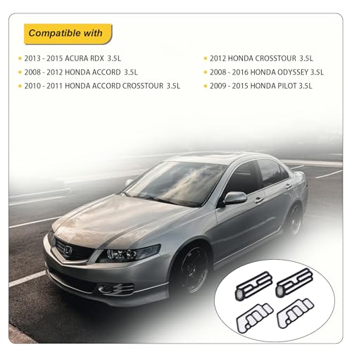 Image of 15815-R70-A01 15845-R70-A01 4PCS Cylinder Head VTEC Solenoid Spool Valve Gasket Compatible with 2008-2015 Acura RDX, for Honda Accord CROSSTOUR Pilot 3.5L 15810-R70-A02,15810-R70-A03, 15810-R70-A04