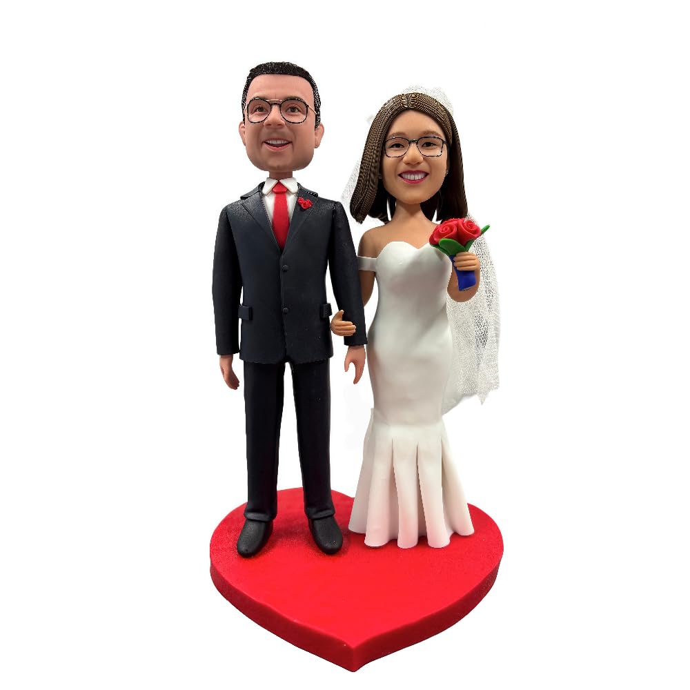 Figura de Bobbleheads personalizada, muñeca personalizada, hermano de playa, figuras de cabeza Bobble hechas a mano, escultura personalizada regalo para amigo