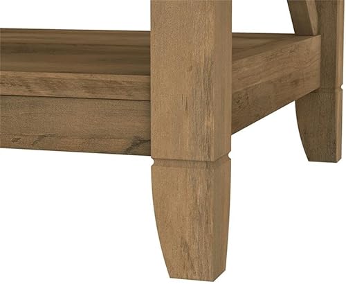 Miniatura 9 de Bush Furniture Key West Console Table with Drawers and Shelves in Reclaimed Pine, Living Room Storage Solution with Shelving for Media and Books