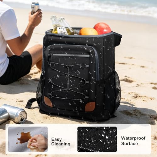 Image of Backpack Cooler Insulated Leakproof, Soft Cooler for Outdoor Camping Hiking