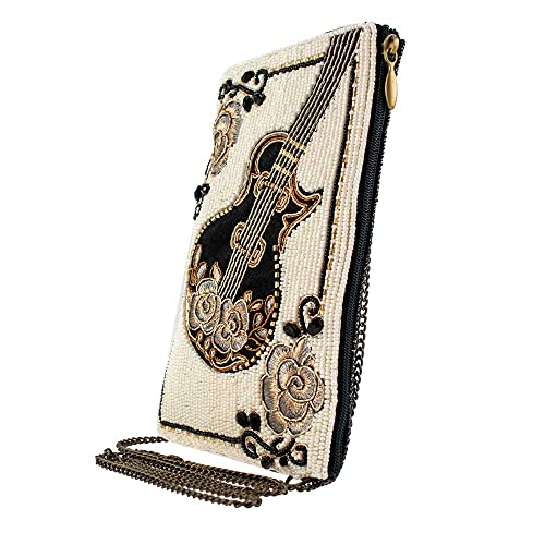 Mary Frances Guitar Player Beaded Crossbody Cell Phone Bag with Music Theme Design, Multicolor4