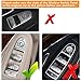 Moonlinks Window Switch Button Covers for Mercedes Benz C E GLC Class, Front Right Window Switch Repair Button Caps（1 Pcs,Fits Mercedes Benz W205 C Class 2015-2021 W253 GLC Class 2016-2022）