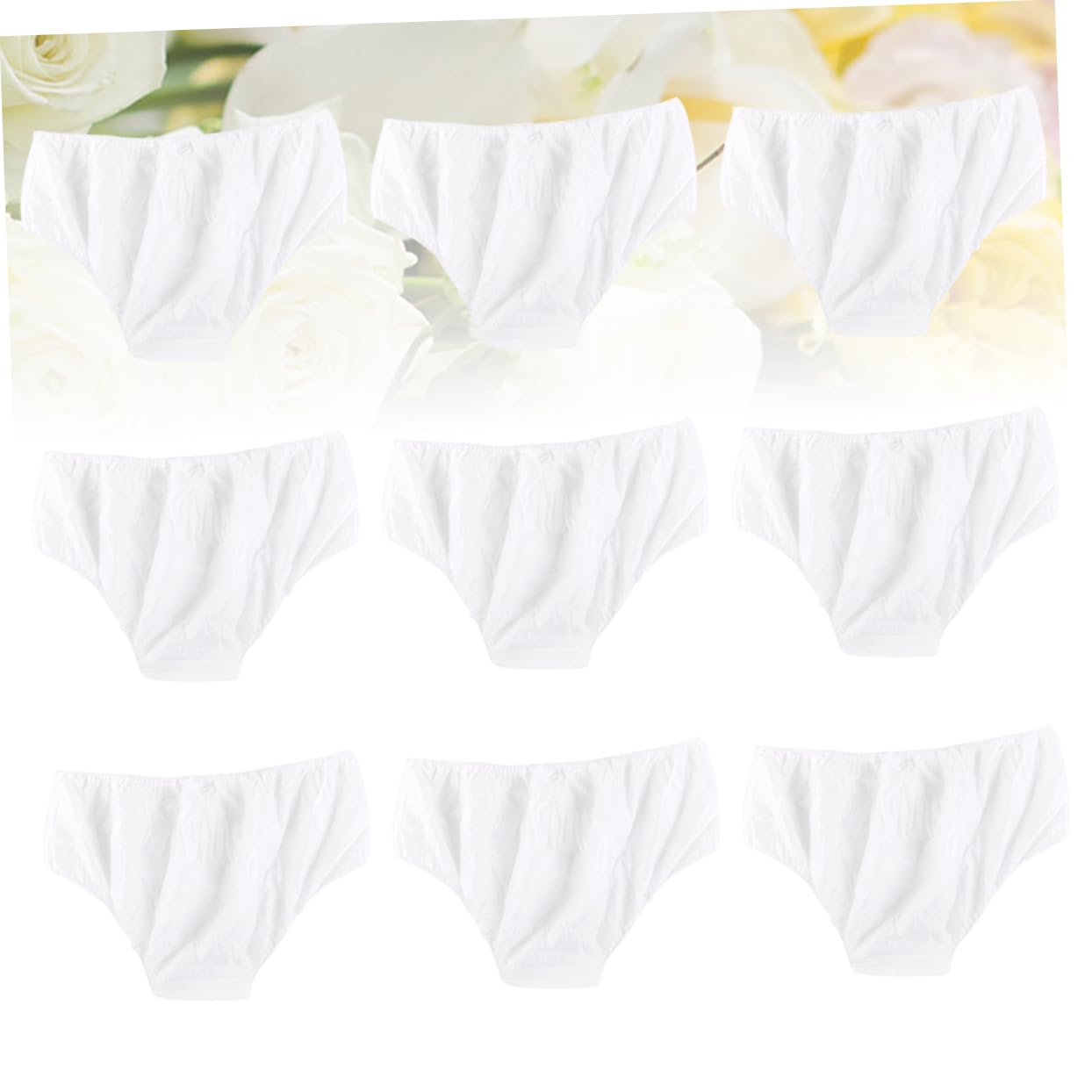 FRCOLOR Bragas Desechables para Mujer de Tejido No Tejido, Paquete de 100 Unidades, Cómodas y Portátiles para Viajes y Cuidado Cutáneo, Color Blanco