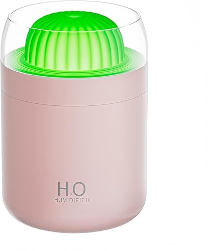 Miniatura 1 de Humidificador pequeño para plantas, humidificador de escritorio de niebla fría de 16.9 fl oz con luz nocturna, mini humidificadores de cactus de