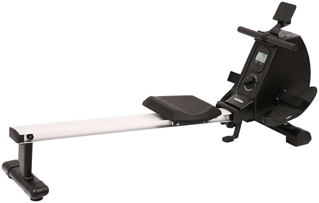 PEARL Sports Sportgeräte: Klappbares Heim-Rudergerät mit 8 Stufen, Magnetbremssystem, bis 120 kg (Rudermaschine, Heimrudergerät, PC)