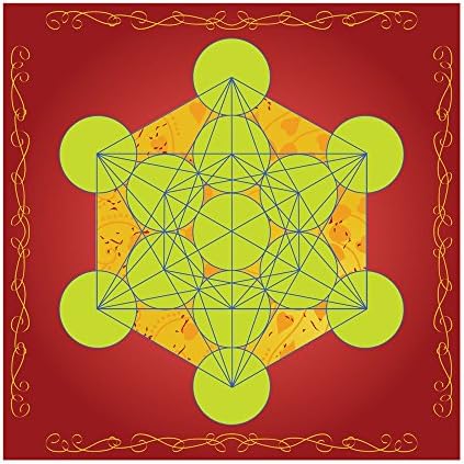 Divine Creation Sacred Geometry Spiritual Wall Art - Metatron's Cube (11x11inch)