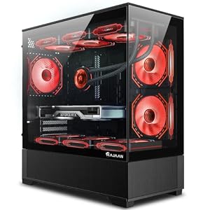 HAJAAN SuperX Gaming Computer PC Desktop – Intel Core i7 12700K up to 5.00 GHz, GeForce RTX 4060 8GB, 1TB NVMe, 32GB DDR4 RAM, Liquid Cooled, AX WiFi, Windows 11 Pro 64-bit