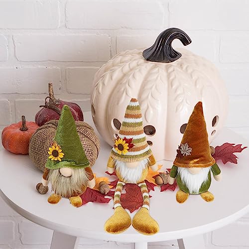 DAZONGE 3PCS Gnome Plush for Thanksgiving Decorations, Tiered Tray Decor - Image 5