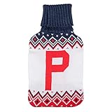  Villa d’Este Home Tivoli Borsa Acqua Calda 2l, Monogram Winter P, Rosso + Bianco + Blu, Medium