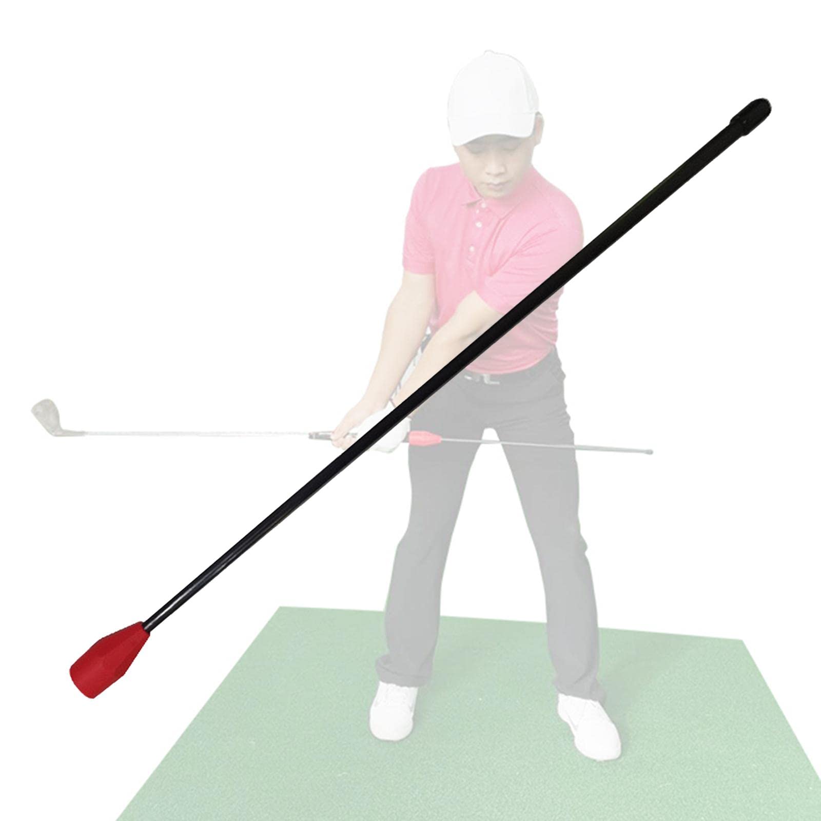1 Pieza Golf Swing Aid Accesorio de Entrenamiento Stick Entrenador de Muñeca Alineador Plástico y Caucho Adecuado para Profesores, Rojo, 6 Piezas