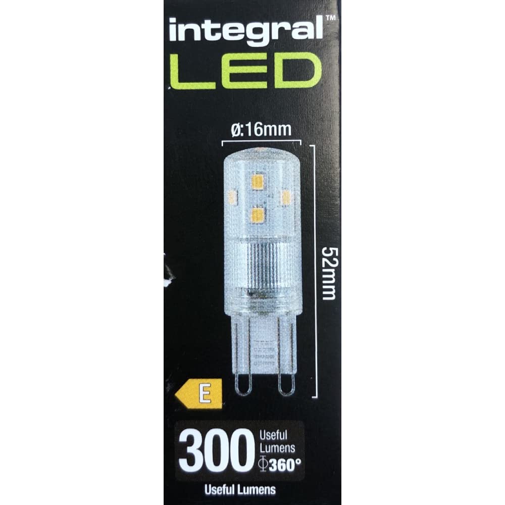Integral LED G9 Bulb 300LM 2.7W Dimmable 300 Beam Angle Clear - 2700K Warm White (4) - Image 4