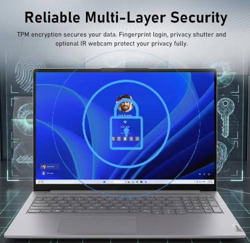 Image of Lenovo ThinkBook 16 inch FHD+ Intel Core 5 210H Touchscreen Business Laptop