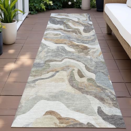 Addison Rugs Chantille ACN2162 Khaki 68.58 x 228.6 cm miniatura 6