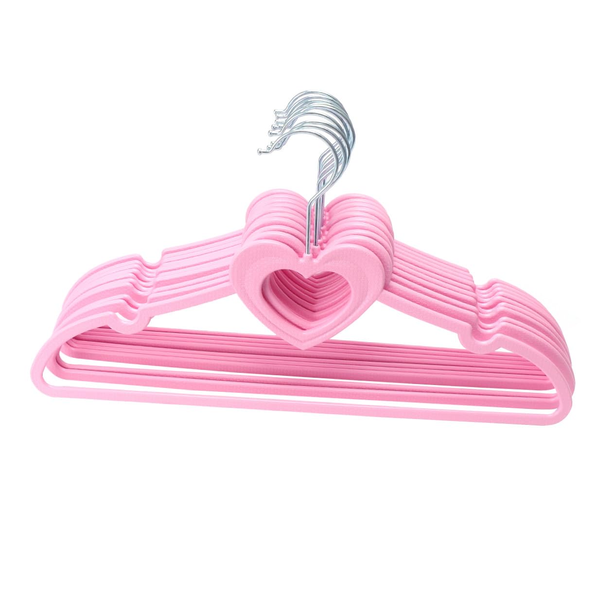 Praktischer Kleiderständer Formschöne Heimaufhänger zum Schutz der Kleidung Kleiderbügel Zufälliger Stil Rosa aus Abs Kunststoff 10 Stück mit Anti Rost Haken für Zuhause