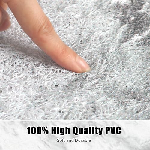 Image of Square Shower Mat Non Slip: 24x24 Inch Shower mats for Inside Shower with Drain Hole in Middle, Super Soft PVC Loofah Massage Shower Floor Mat, Anti Slip Shower Stall Mat, Quick Drying