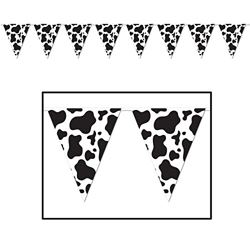 Beistle Cow Print Pennant Banner Party Accessory (3-Pack) - //coolthings.us
