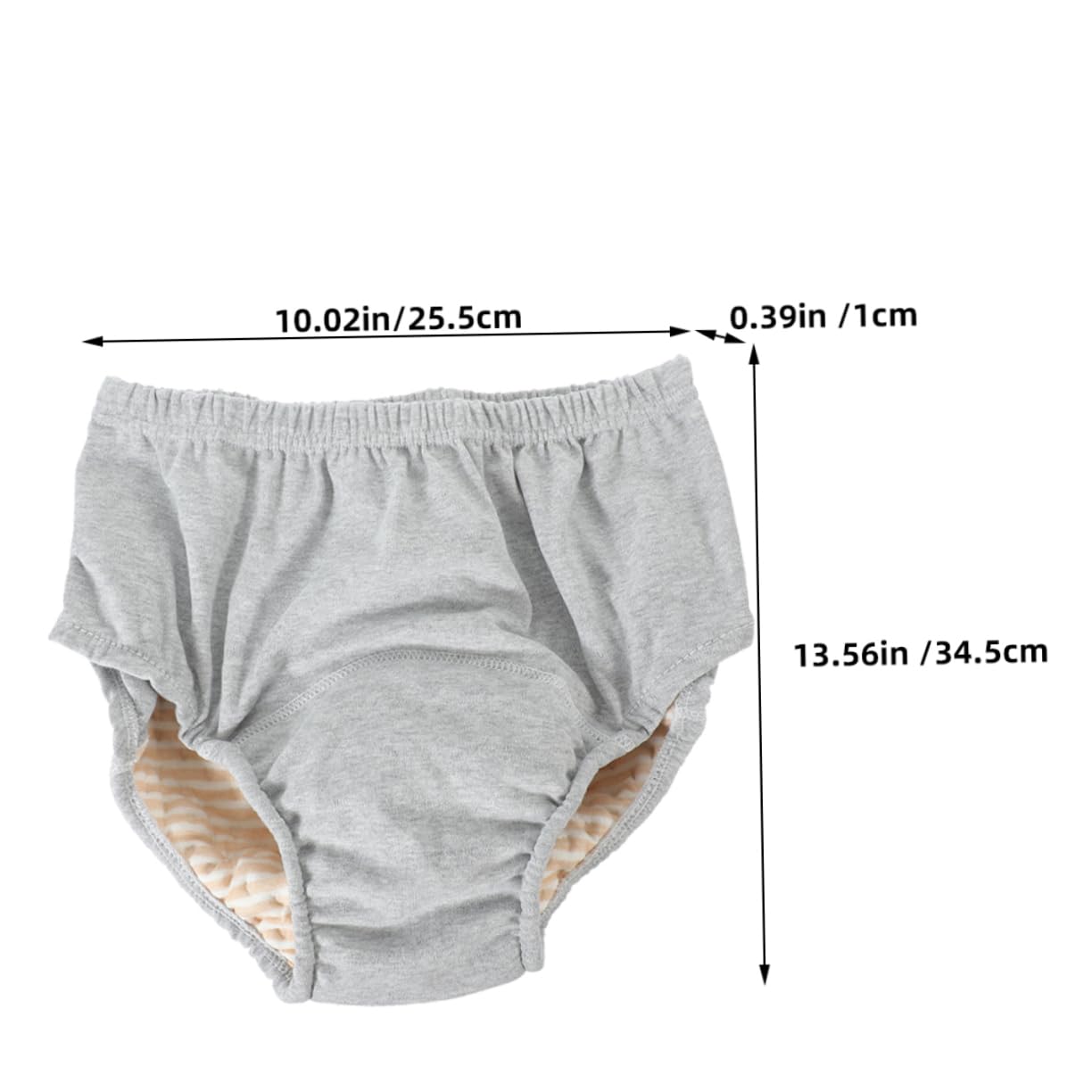 VALICLUD 2pcs Culottes Incontinence Adulte Homme en Coton Réutilisables et Respirantes Protection Anti-fuites pour Personnes Âgées Poids 55-65kg