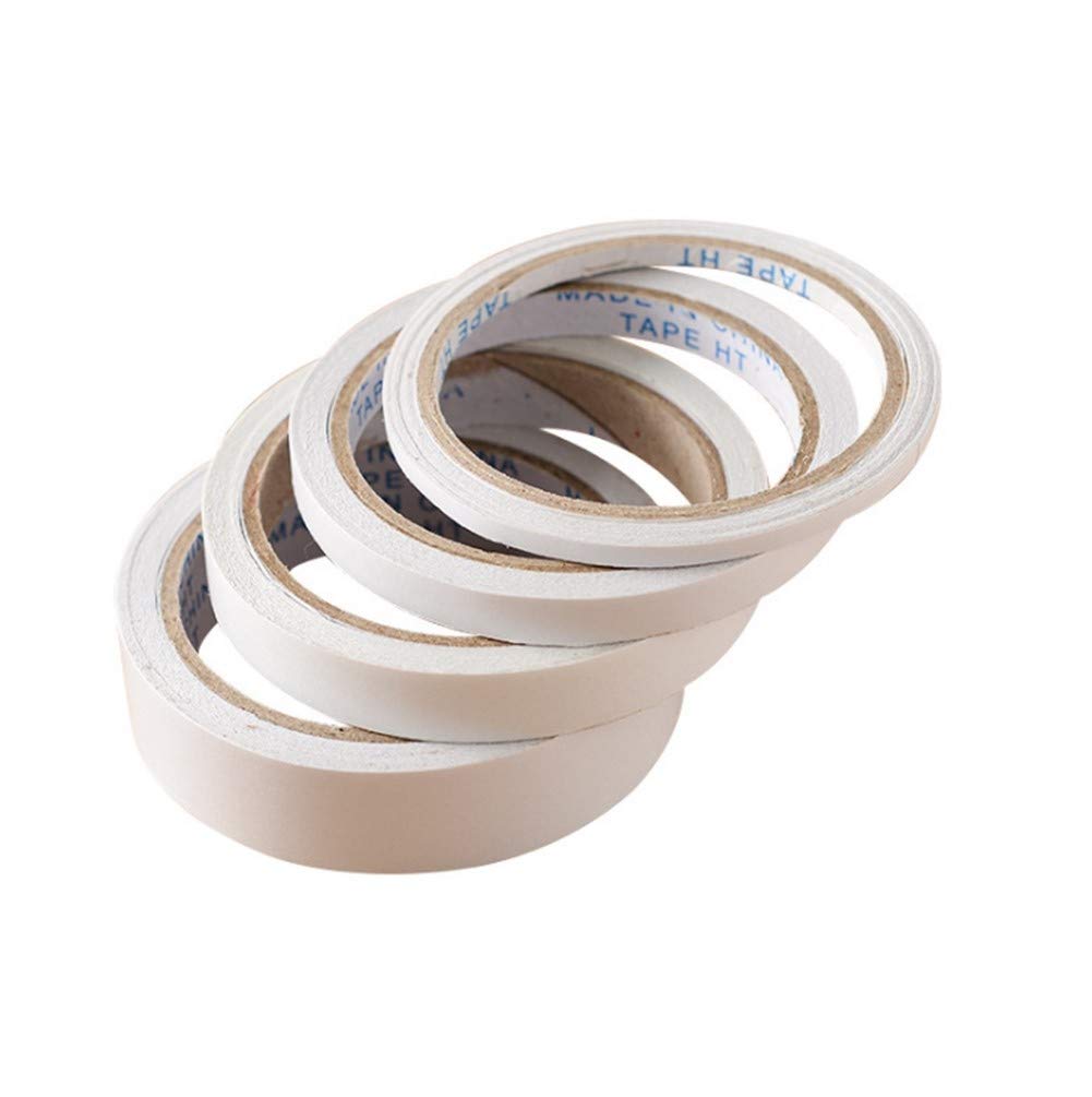 Dwustronna taśma klejąca do intensywnego użytku, wytrzymała dwustronna taśma klejąca (2 sztuki) do majsterkowania, biura, reklamy, domu, 1-1,5 cm x 12 m (1,5 cm x 12 m)