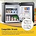 Upgrade for Dometic Freezer Door Spring Housing, Pair of Rv Refrigerators Parts 2002236004 2002236012 Fit for Electrolux/Dometic Series 4/Instamatic RV/Camper/Caravan 2-way 3-way Freezer Doors